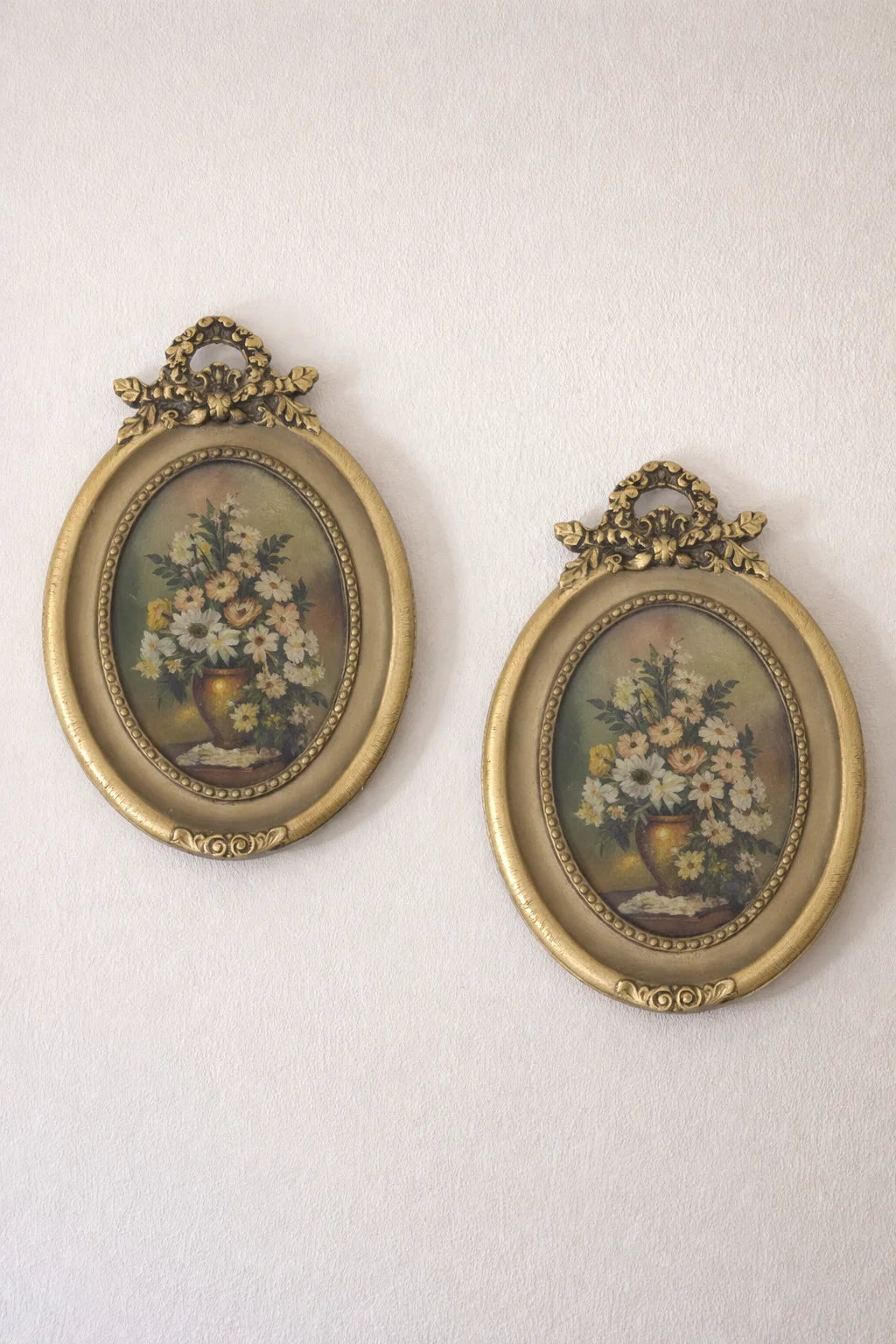 Matching pair of Wooden Oval Frames