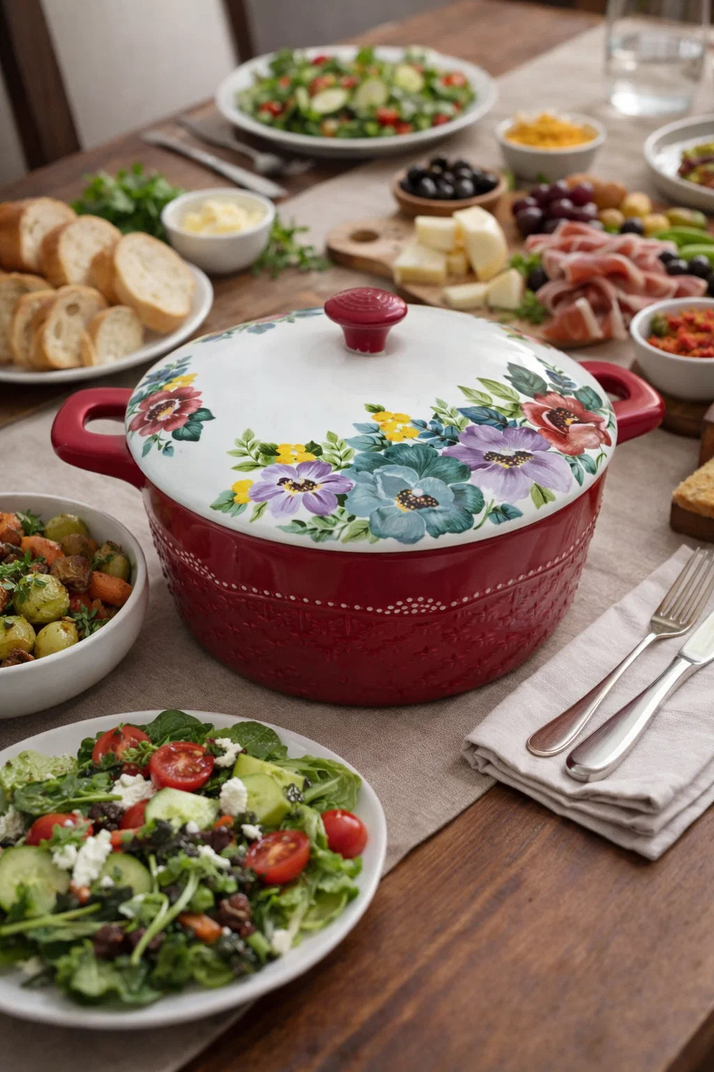 Pioneer Woman vibrant ceramic casserole