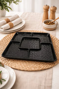 Multi-compartment serving platter