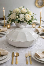 Elegant White Serving Dish