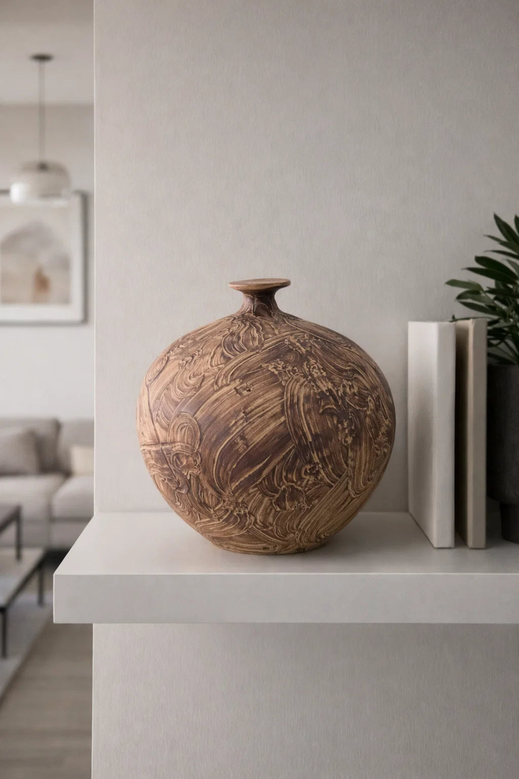 Hand painted Pottery Vase